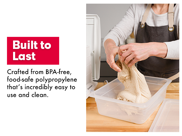 Brod & Taylor Proofing Container sourdough container dough container bread proofing box clear
