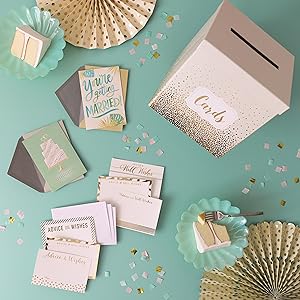 Hallmark Wedding Cards, Card Box and Advice Cards