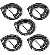 Lativu 5 Pack Phone Cord for Landline,10FT Uncoiled(1.4FT Coiled), Telephone Cord Phone Handset C...