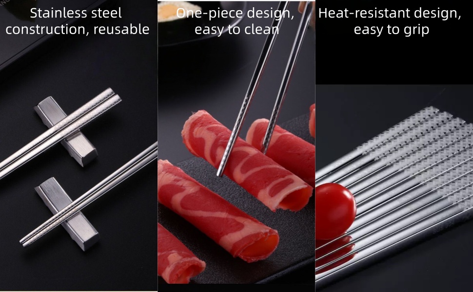 metal chopstick set