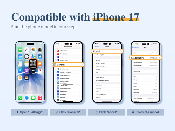 GVIEWIN Case Compatible with iPhone 17 Case