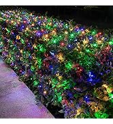 Lomotech 12ft x 5ft 360 LED Connectable Christmas Net Lights, 8 Modes Low Voltage Mesh Fairy Stri...