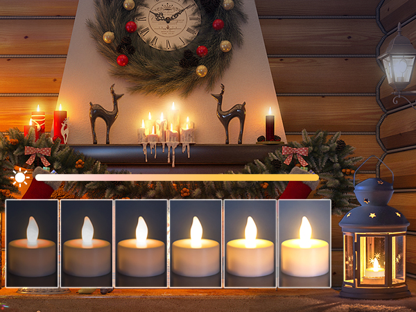 Adjustable Brightness LED Flameless Candles