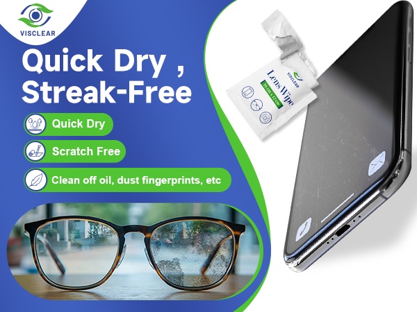 Lens Wipes; eyeglass cleaning wipes; eye glasses cleaner wipes; glasses cleaner wipes