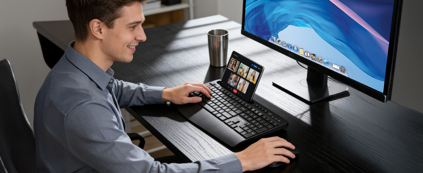 Wireless Keyboard for PC Laptop