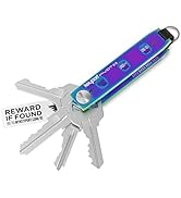 Keyport Pivot 2.0 Iridescent Key Organizer: Premium Key Organizer Keychain w/Auto Key Ring + Lost...