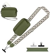 YFWE Clip and Go Strap for Phone with Wallet Crossbody, Adjustable Phone Lanyard with Detachable ...