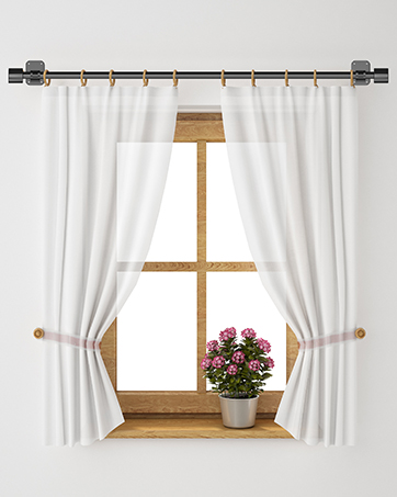 apartment friendly curtain rods