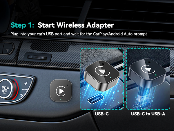 wireless carplay adapter usb c