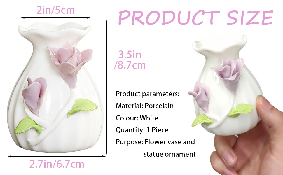 ceramic flower sculpture vase for office unique 3D flower relief ceramic vase