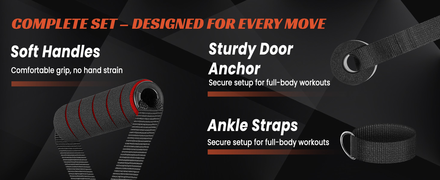 Complete Set – Designed for Every Move Soft Handles Comfortable grip, no hand strain.