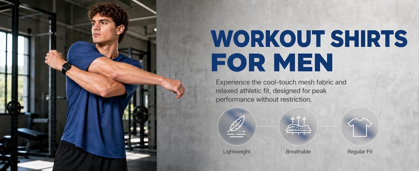 workout shirts for men