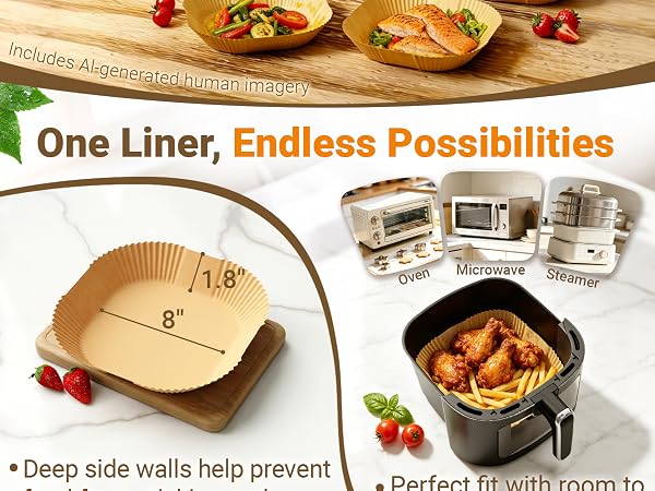 air fryer liners parchment paper sheets parchment paper for baking