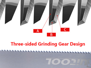 Hardened 3-Edge Teeth