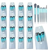 16 Sets Travel Makeup Brush Set Bulk Brushes Bag Mini Face Make up Brushes Brushes Bag for Makeup...