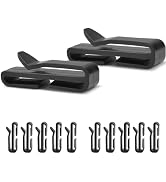 CooBigo Plastic Webbing Ending Clip 20 Pack Tactical Molle Belt Clip Hook Outdoor Backpack Strap ...