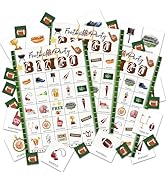 LSJEHTQ Football Bingo Games Cards, Soccer Party Games for 24 Players, Sports Party Bingo for Adu...