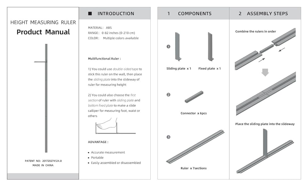 height measurement for wall