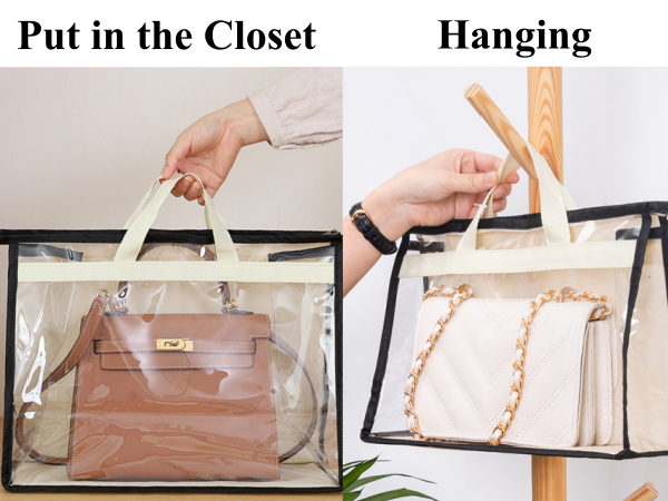 Clear Handbag Storage Organizer