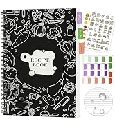 Blank Recipe Book to Write in Your Own Recipes, Waterproof Tear-Resistant Sprial Hardcover Blank ...