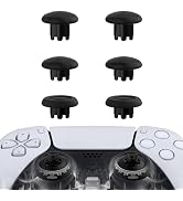 eXtremeRate Edge Sticks Swappable Thumbsticks for PS5 Controller, Custom Black Replacement Interc...