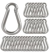 3Inch Safety Spring Snap Hook, Ailengy 5/16I Galvanized Steel Quick Link Carabiner Clip Hooks, He...