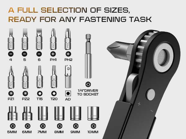 Mens Gifts for Dad 90 Degree Right Ratchet Screwdriver