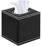 Leather Tissue Box Cover Square,Upgrade 99% Compatible Large Size,Modern Tissue Box Holder for Na...