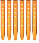 aluminum tent stakes heavy duty - 6pcs ground stakes heavy duty camping tent stakes for outdoor