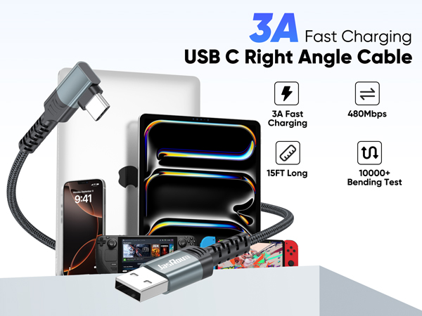right angle usb c