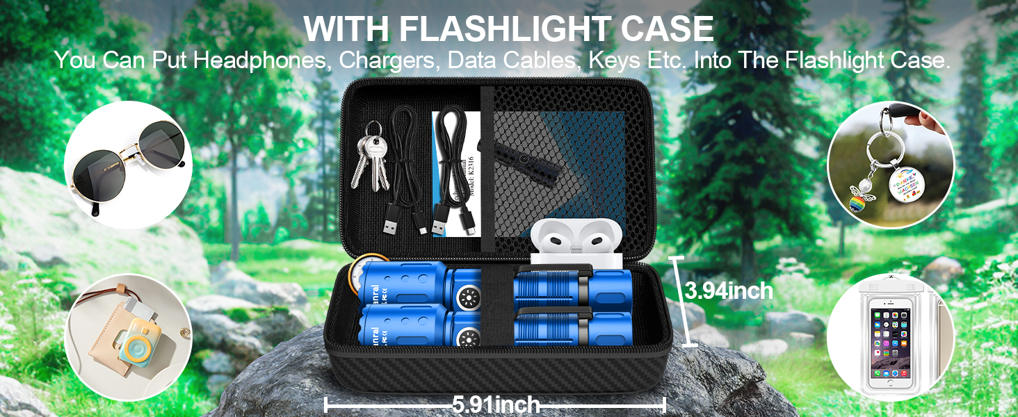 WITH FLASHLIGHT CASE
