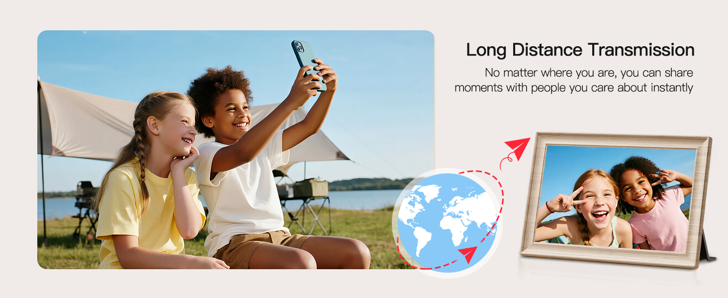 frameo digital frame wifi picture photo video share moment from phone