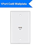 1port ethernet wallplate cat6