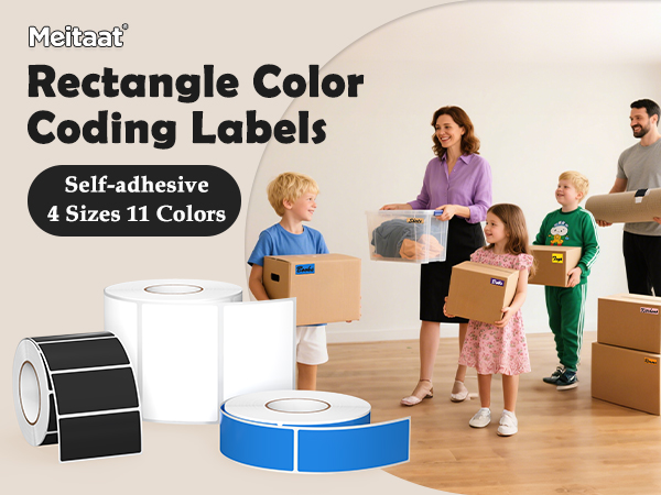 Meitaat rectangle stickers