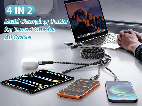 4IN2 Muti Charging Cable for Travel one for AII Cable