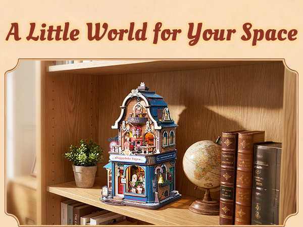Bear toyshop 3D puzzles diy miniature house kit desk decor