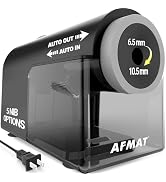 AFMAT Electric Pencil Sharpener, Fully Automatic Pencil Sharpener for 6.5-10.5mm No.2/Jumbo/Color...