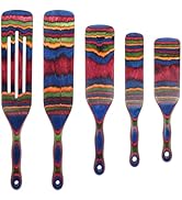 Spurtle Set, Wooden Utensils for Cooking, Kitchen Utensils Set, Pakkawood Kitchen Cooking Utensil...