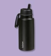 b.box 34oz Stainless Steel Insulated Water Bottle. Leak Proof Tumbler with Lid and Straw for Trav...