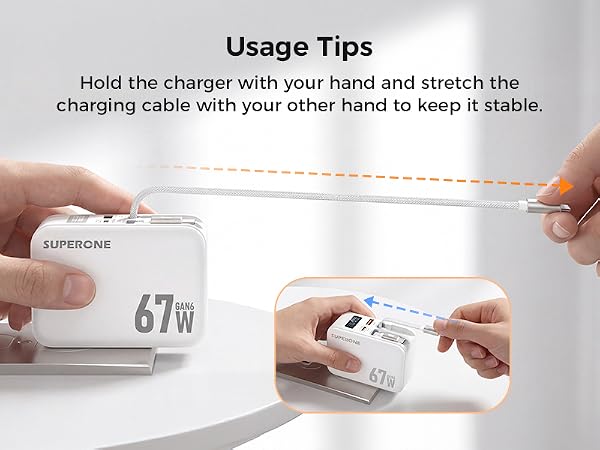 wall outlet with retractable charging cords