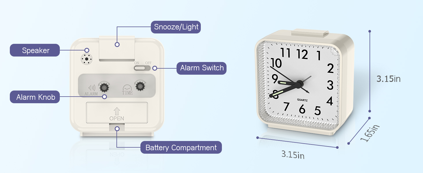 Analog Alarm Clocks