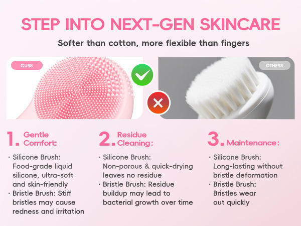 silicone massage brush
