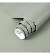 Sage Green Wallpaper Stick and Peel Green Contact Paper Removable Wallpaper | 17.7'' x 118.1'' Se...