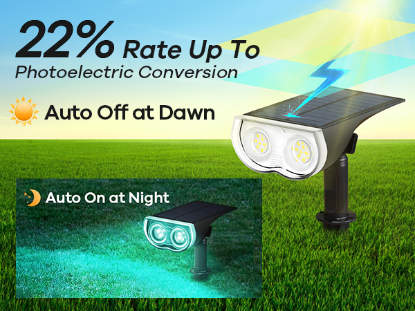 solar lights outdoor waterproof spot lights olar spotlights waterproof garden landscape yard