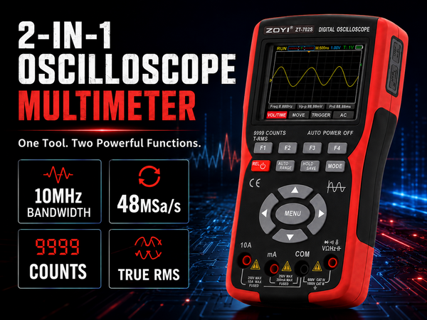 ZT-702S 2 IN 1 OSCILLOSCOPE MULTIMETER