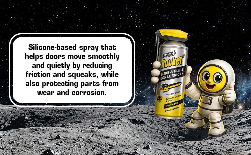 silicone lubricant spray, sliding door lubricant, door track lubricant, garage door