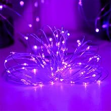 Purple Fairy Copper String Lights
