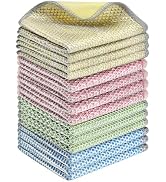 Wire Cleaning rags 15Pcs,Multipurpose Wet and Dry No Scratch steel wool scrubber dishwashing Rag ...