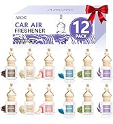 AROIC 12 Pack Car Air Freshener, Car Smell Air Freshener Diffuser Essential Oil Scent for Women &...