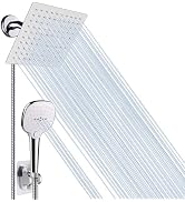 NearMoon Shower Head with Hose, High Pressure Stainless Steel Rain Shower and 3 Settings Handheld...
